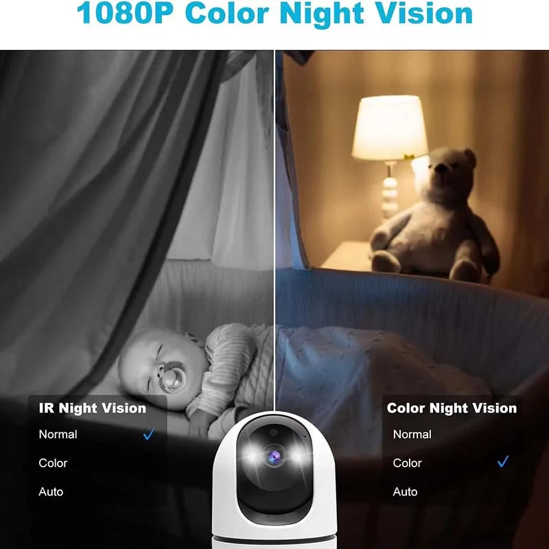 GENBOLT 2K Pet Camera Indoor with Phone APP, Auto Cruise 360°, Motion Detection, Two-Way Audio, Night Vision, Alarm, Supports SD