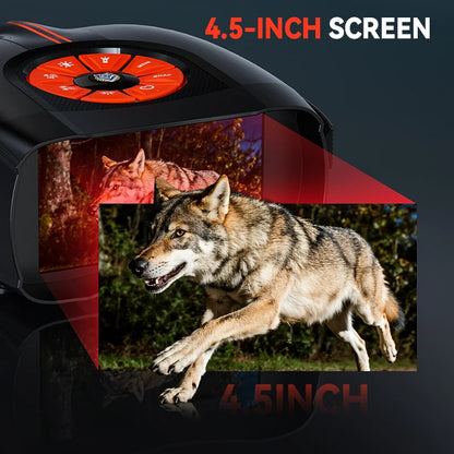 Night Vision Goggles for Adults 4.5" HD Large Screen 5W Infrared Night Vision Binoculars With Tactical Light Day Night Use Gifts