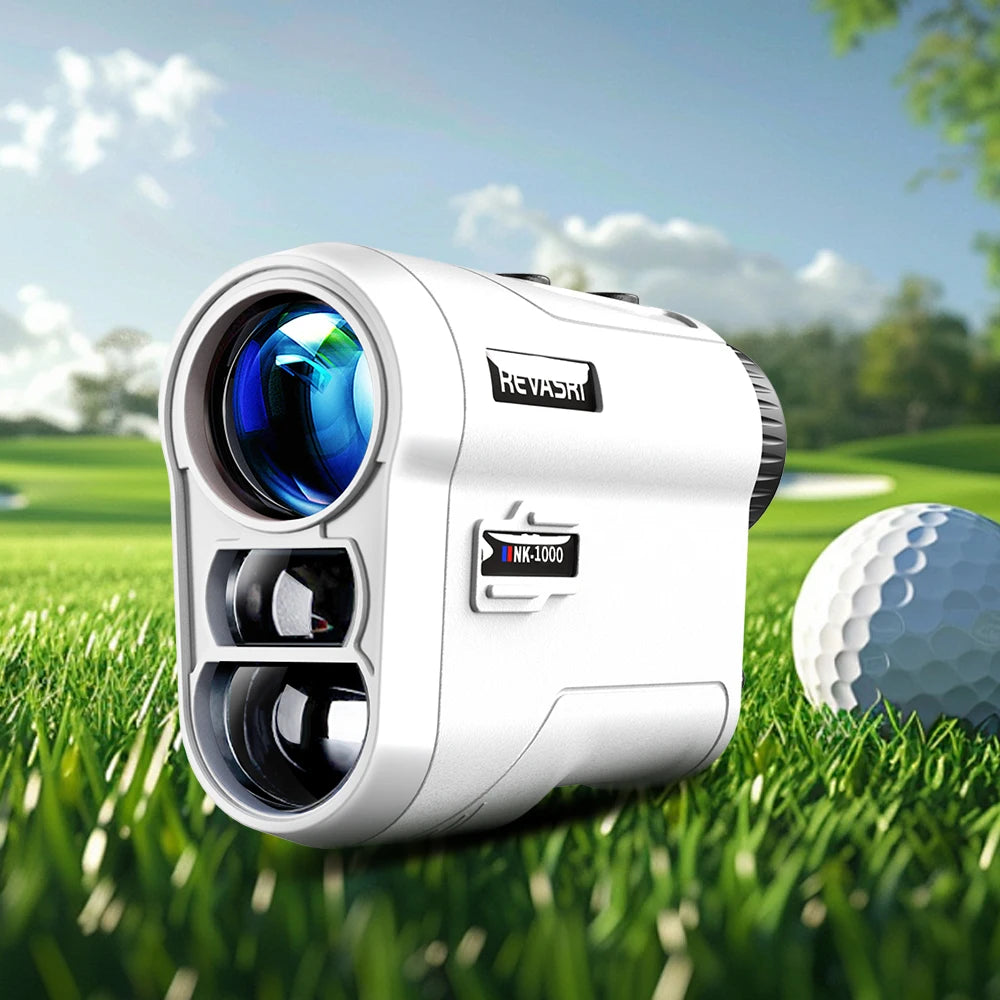 REVASRI Golf Laser Rangefinder Rechargeable 600M/1000M 6X Magnification Monocular Telescope Range Finder for Outdoor Sports