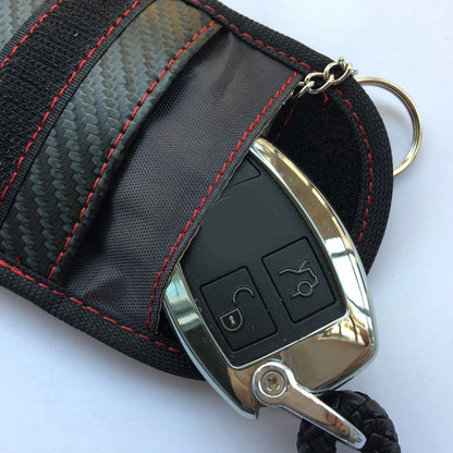 Faraday Card Car Keys Case FOB Signal Blocker Bag RFID Shielding Key Credit Card Bags Organizer for Privacy Protection
